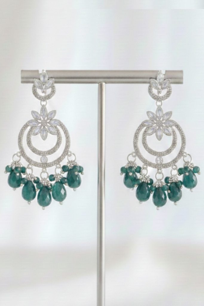 Kundan chndbali Floral motif