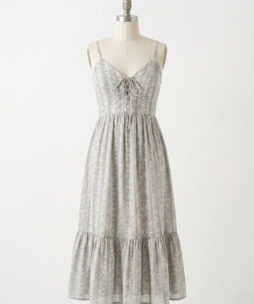 Floral Striped Sundress