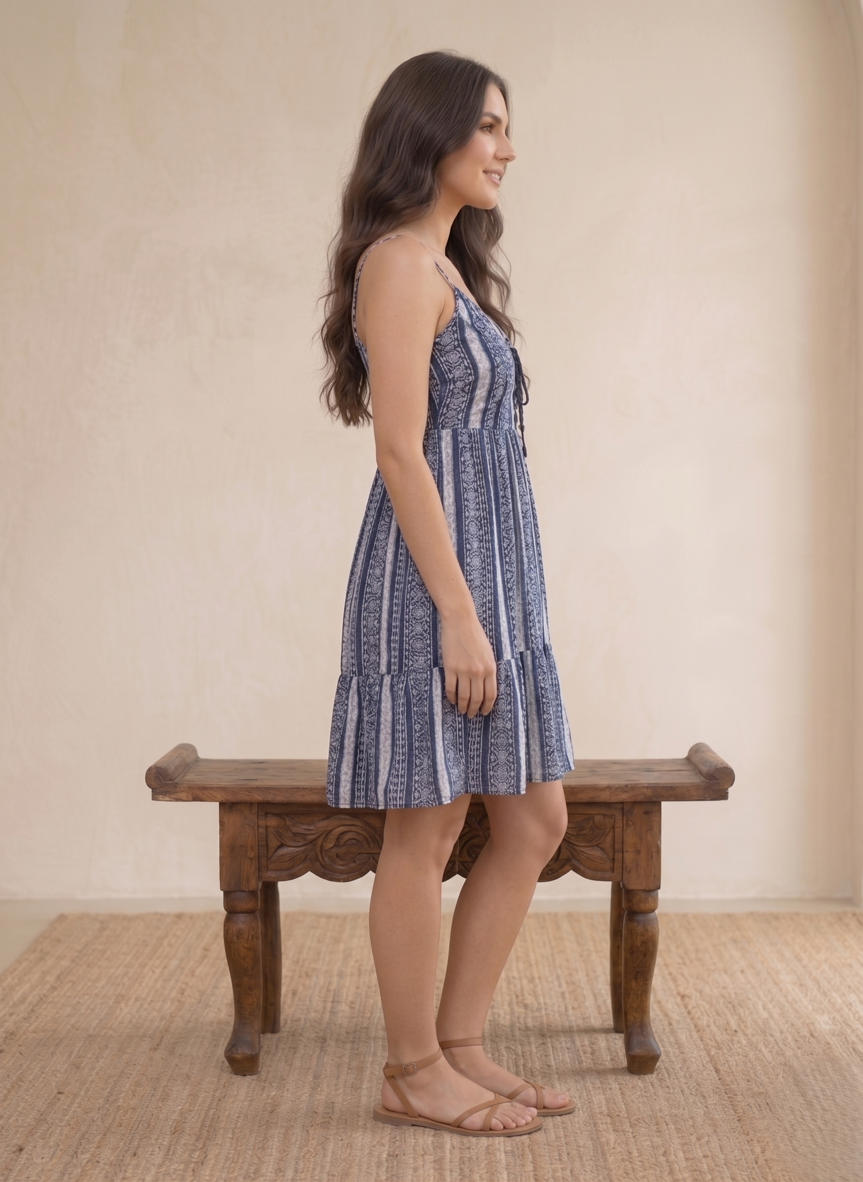 Printed Midi Dress - Image 4