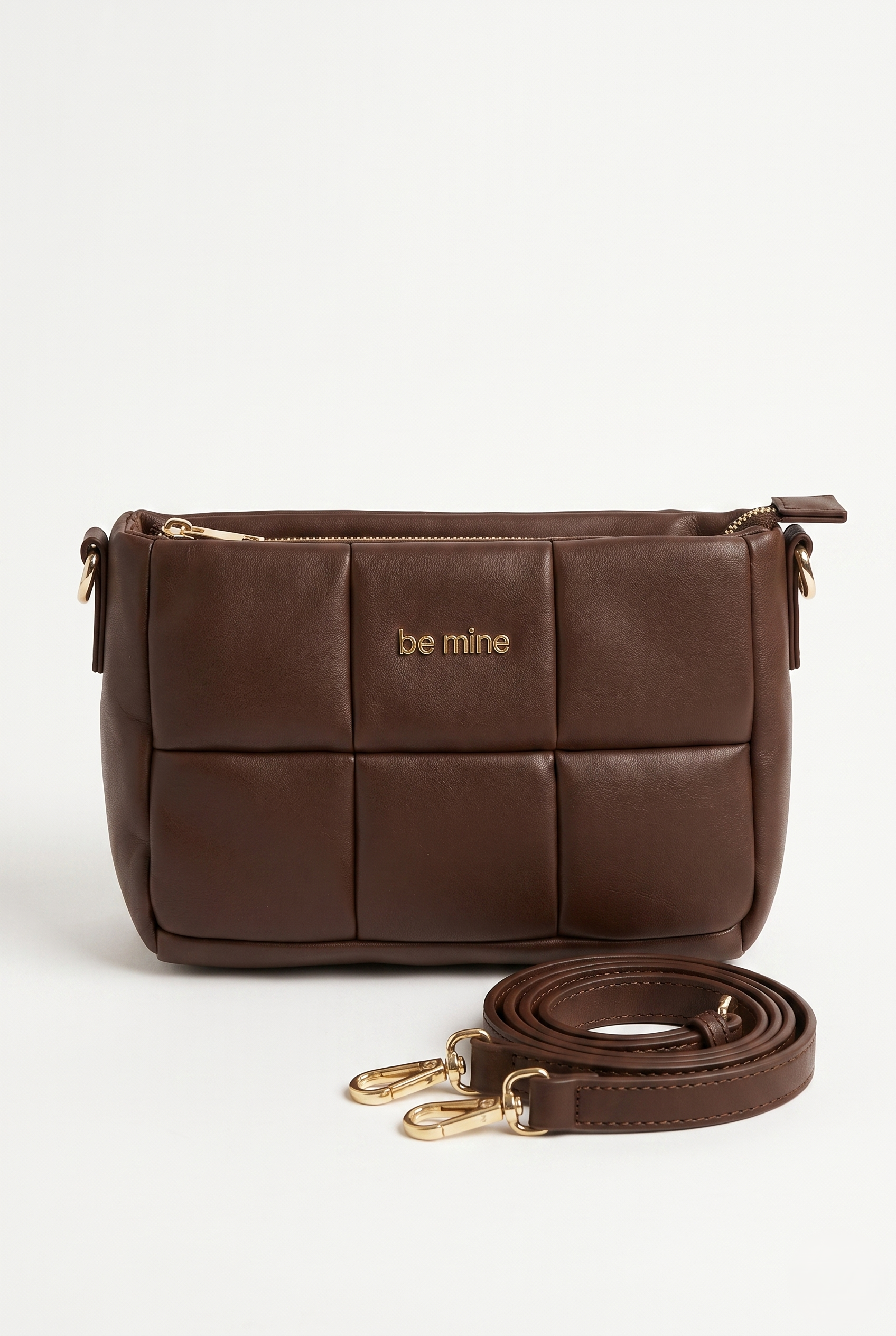 Amora Padded Quilted Leather Sling Bag