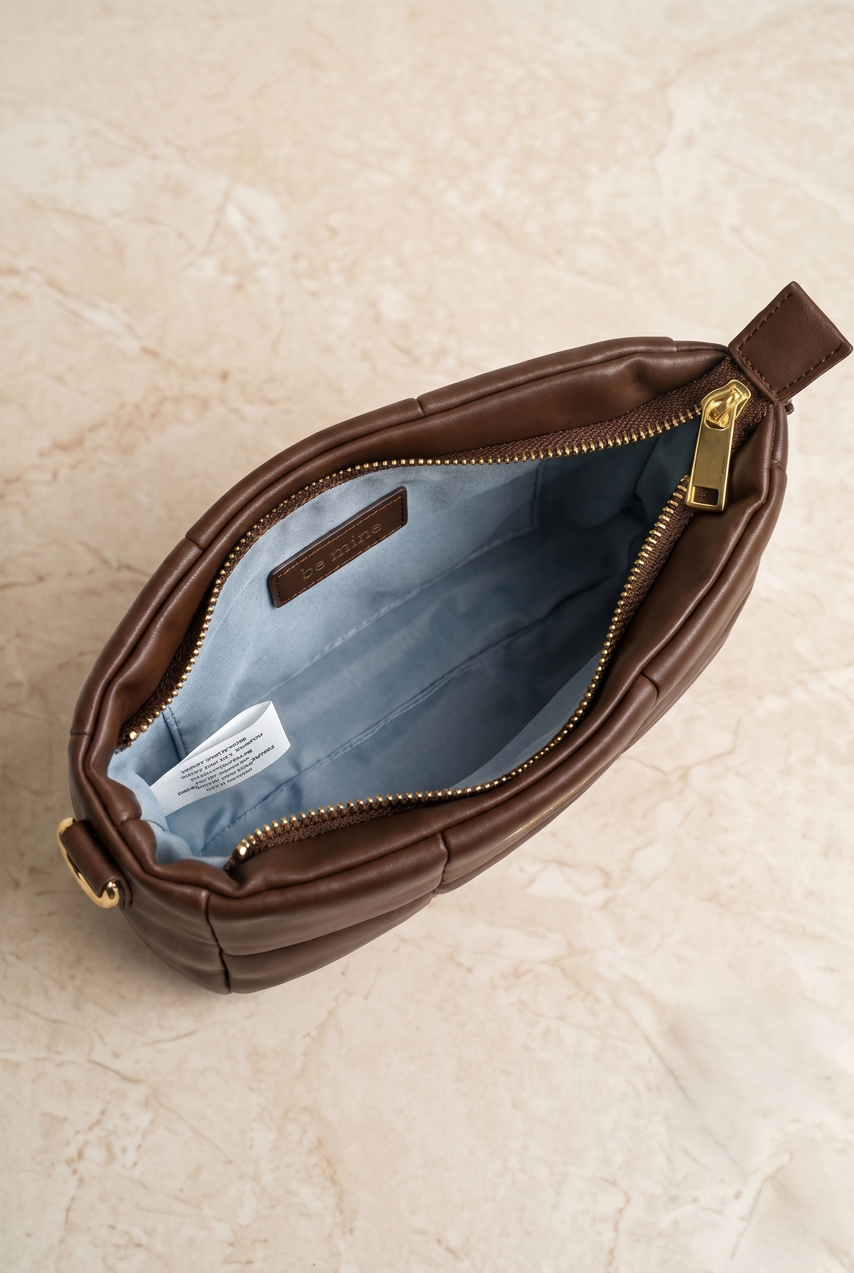 Amora Padded Quilted Leather Sling Bag - Image 4