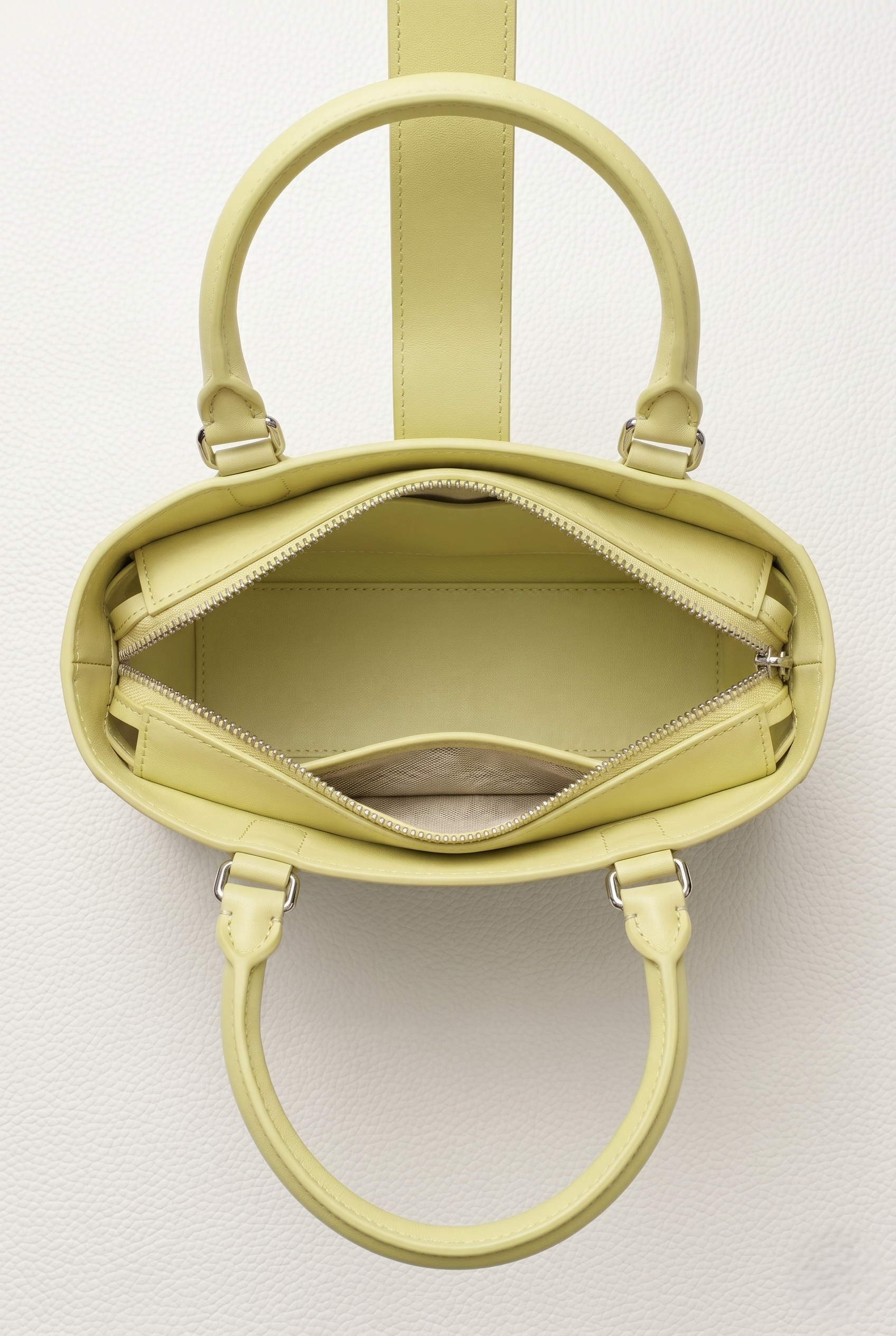 leather mini top handle handbag - Image 2