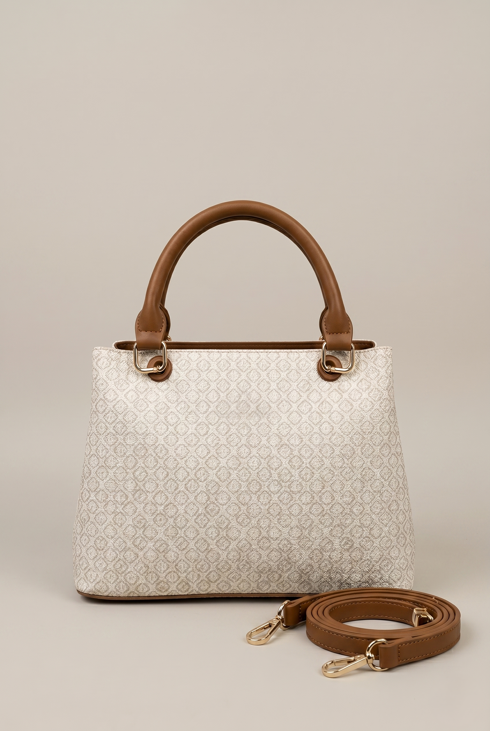 Classic compact vegan leather bag