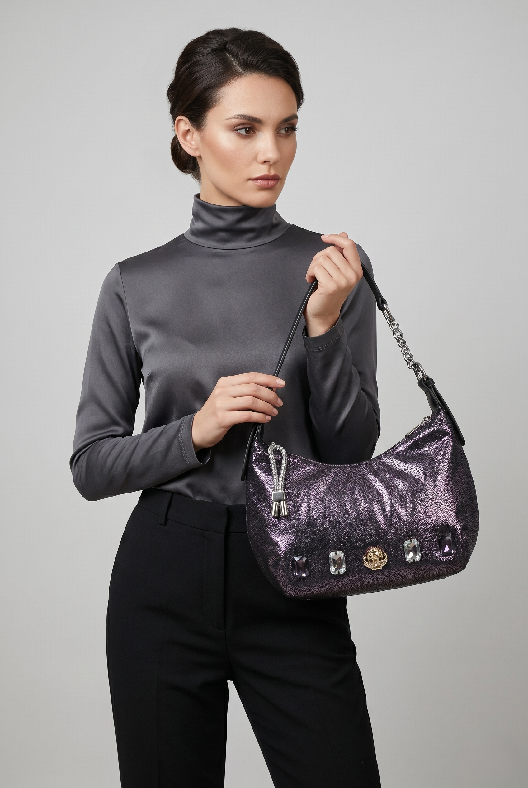 Gemstone studded party Bag