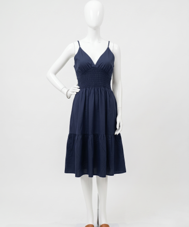 Smocked Midi Dress