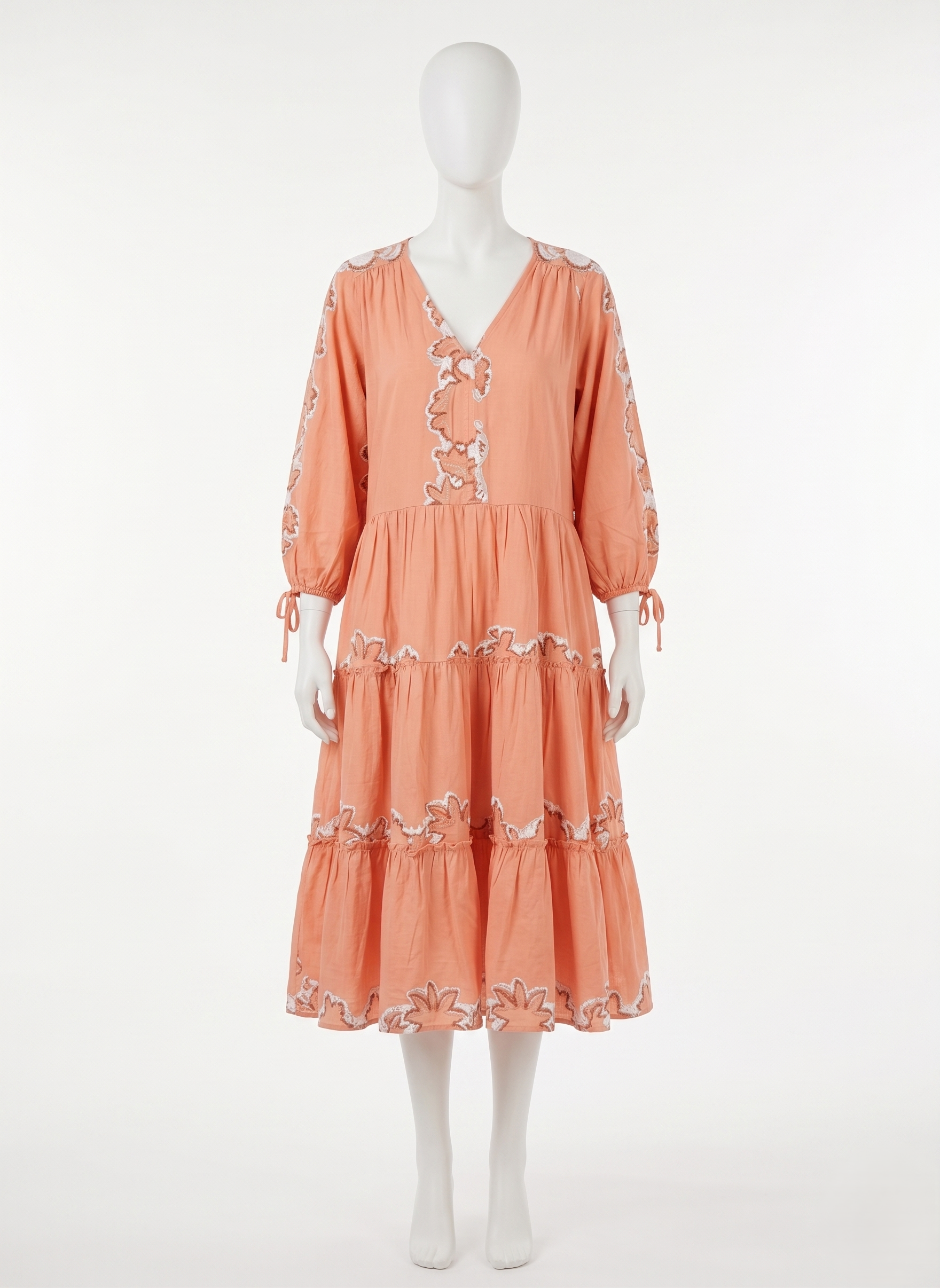 Embroided Tierd Dress