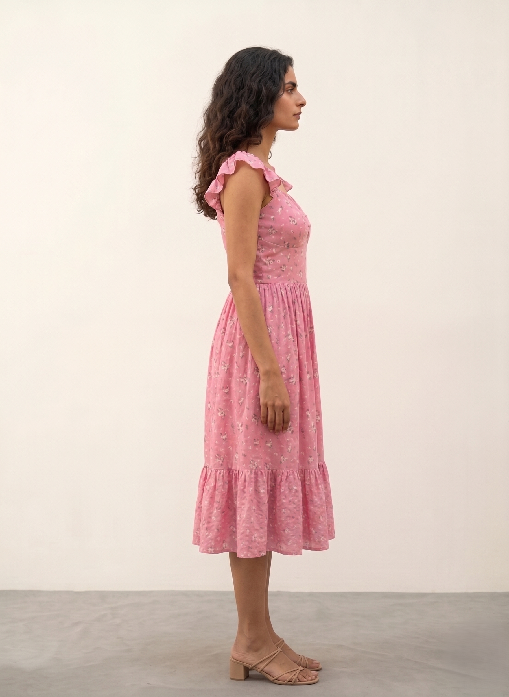 Floral Tiered Dress - Image 3