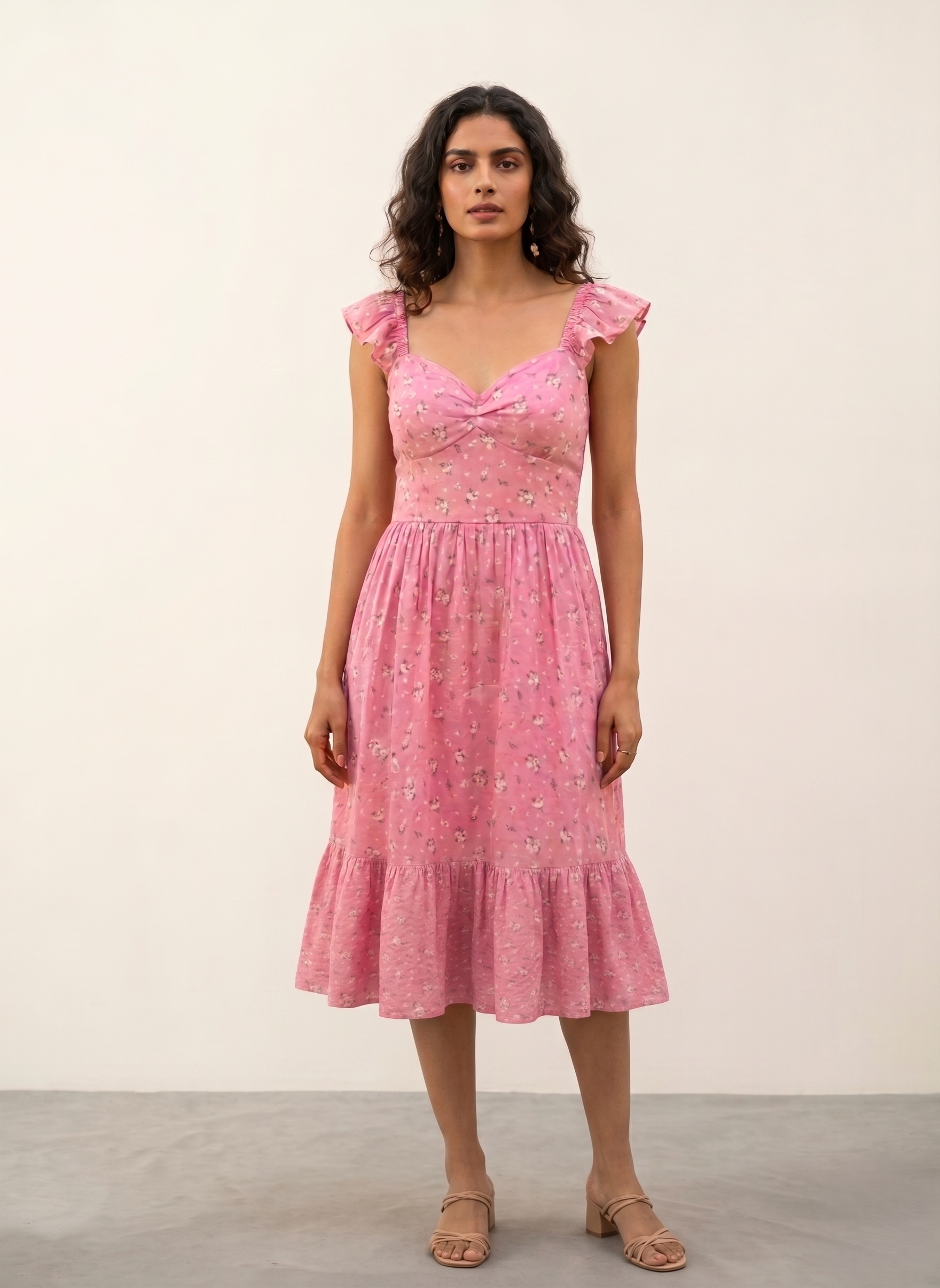Floral Tiered Dress - Image 2