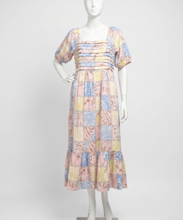 Patchwork Print Dress