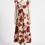Floral Fit & Flare Midi Dress