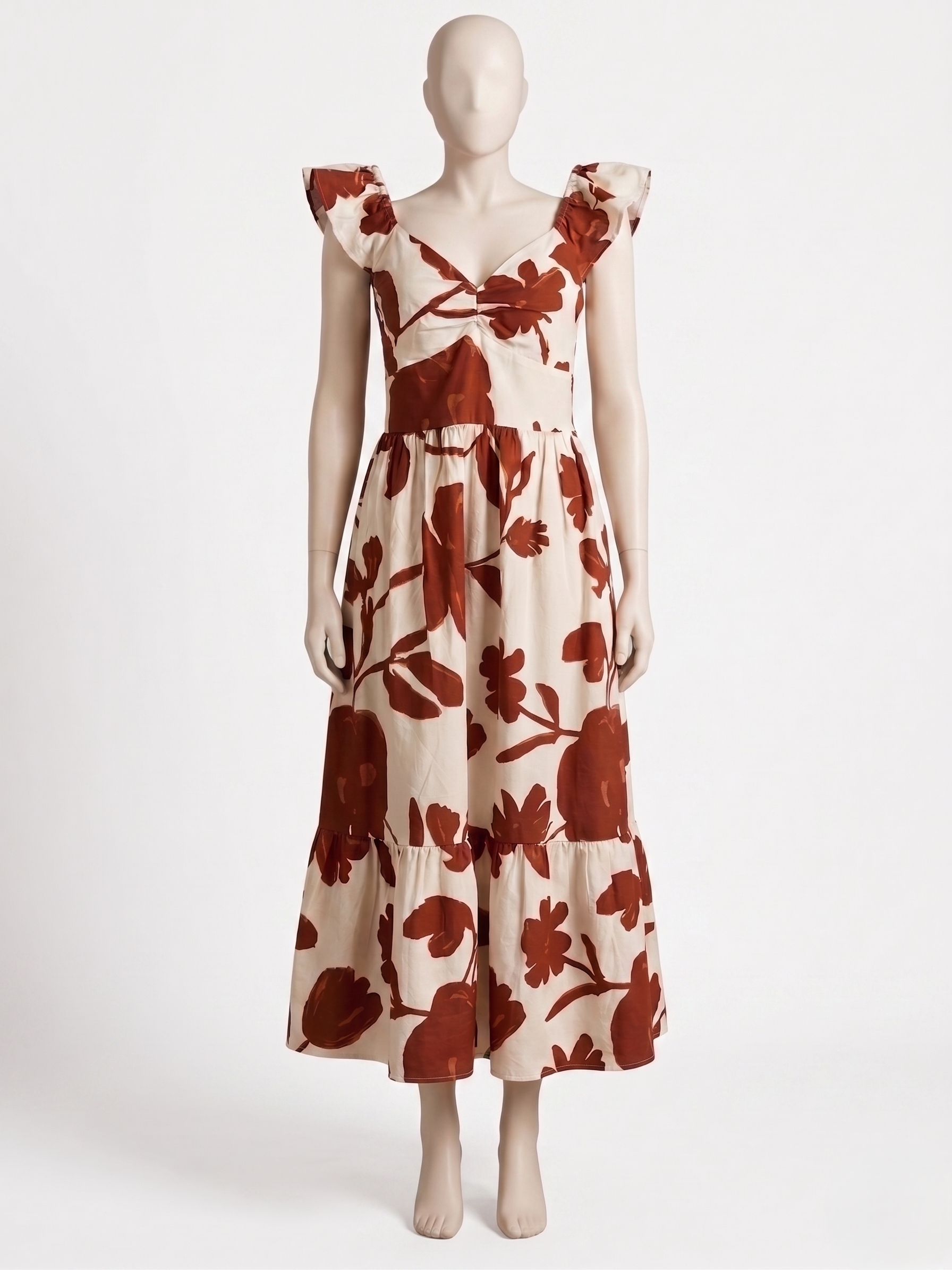 Floral Fit & Flare Midi Dress