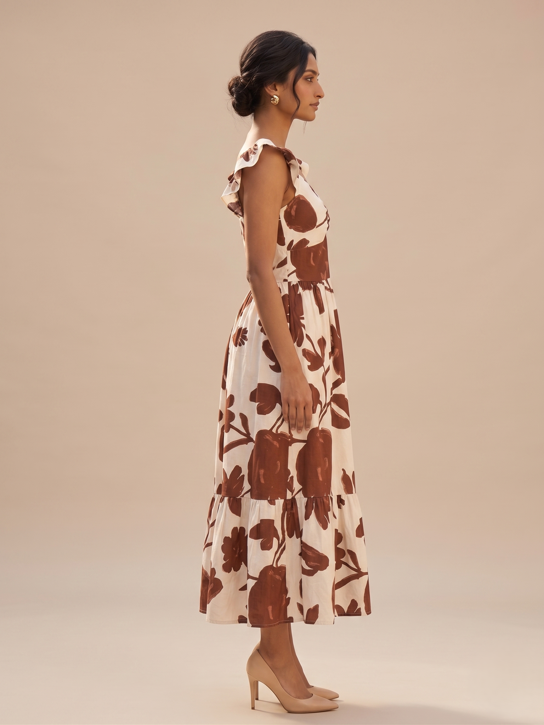 Floral Fit & Flare Midi Dress - Image 3