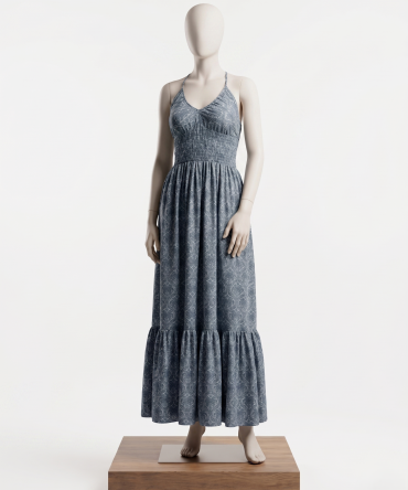 Halter Neck A-Line Dress