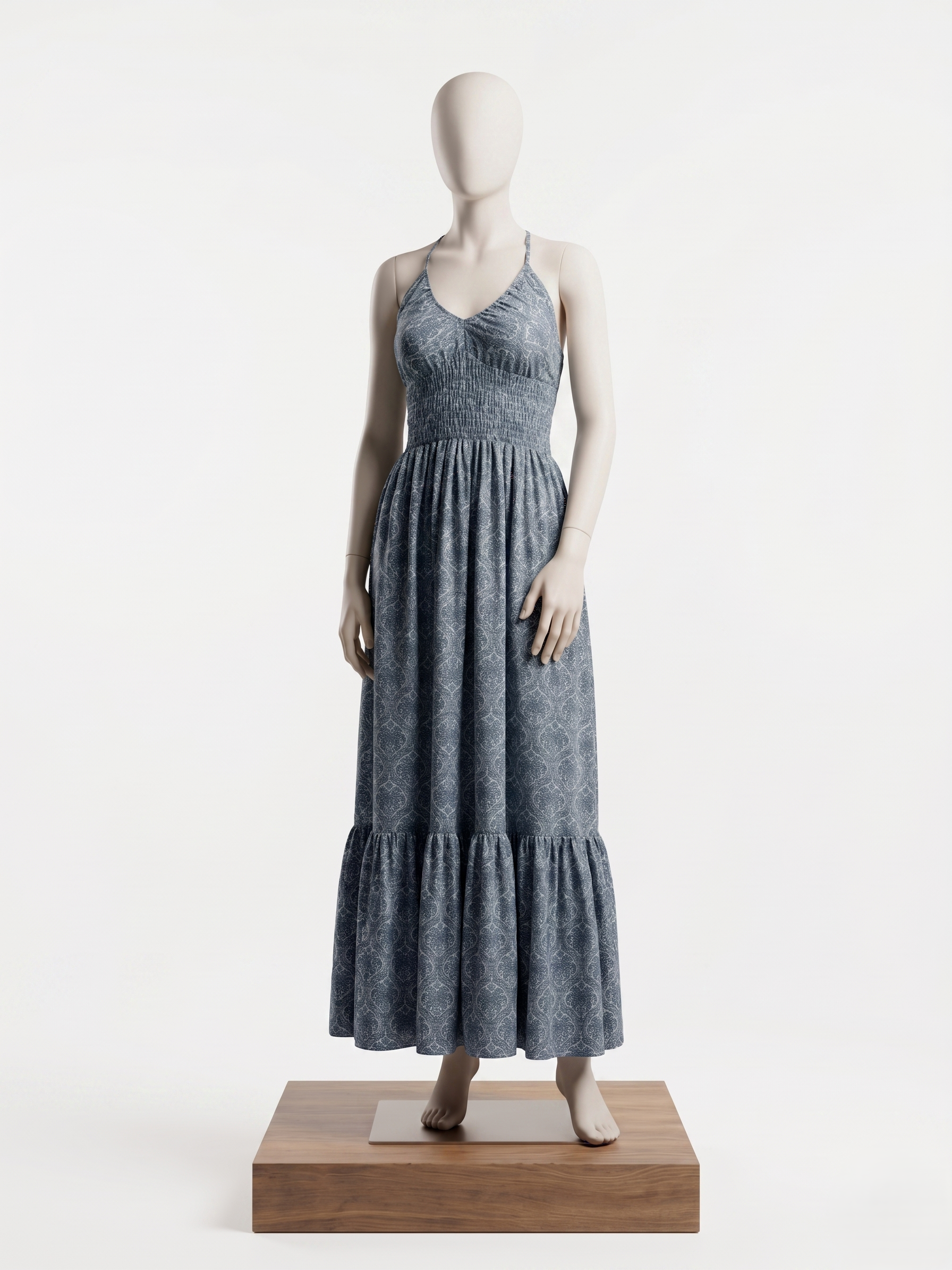 Halter Neck A-Line Dress