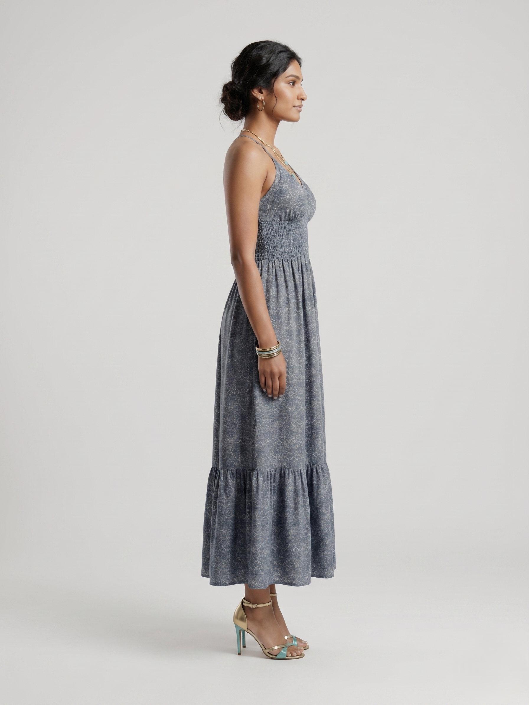 Halter Neck A-Line Dress - Image 3