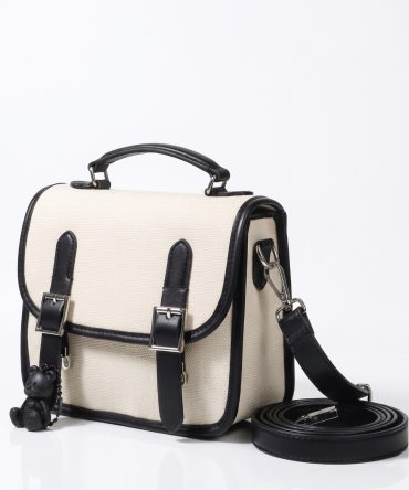Elegant black and white sling