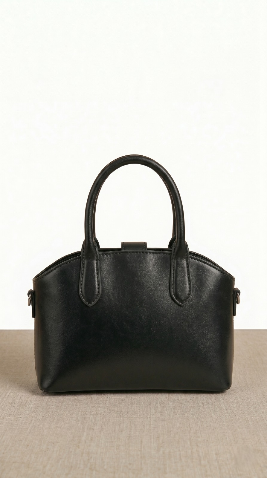 leather mini top handle handbag - Image 3