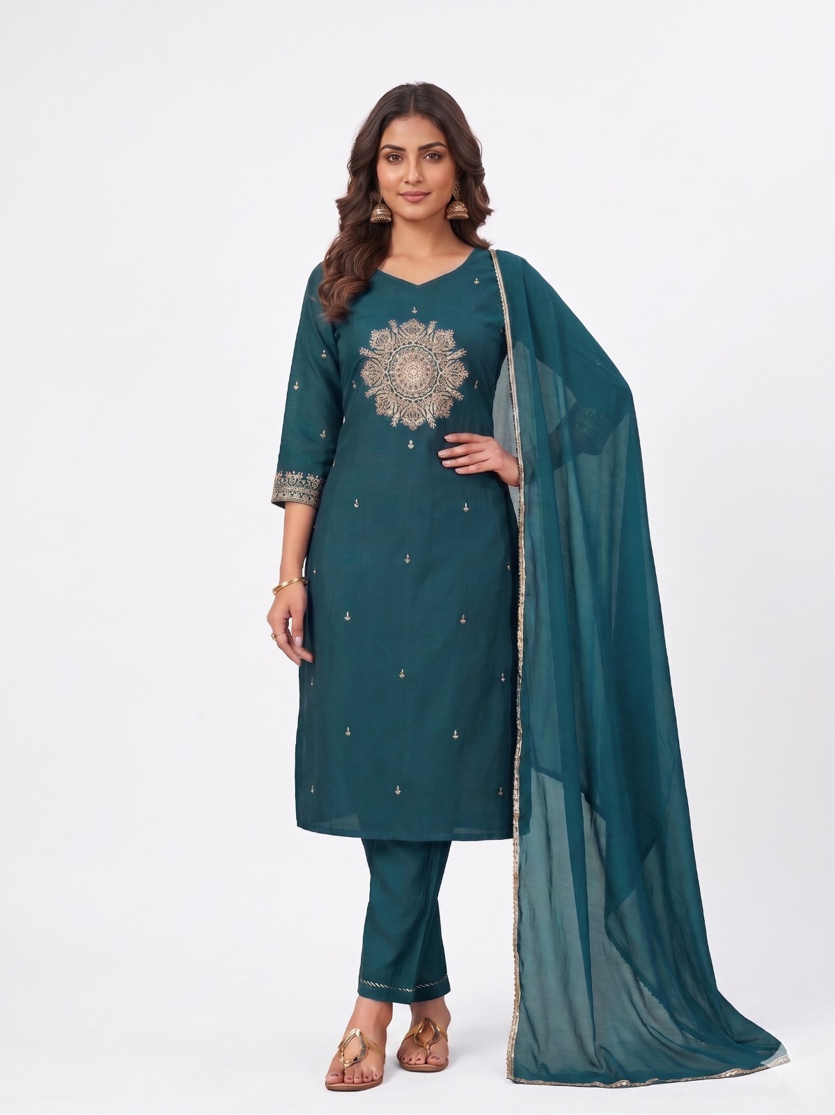 Rust Radiance Silk Set - Image 7