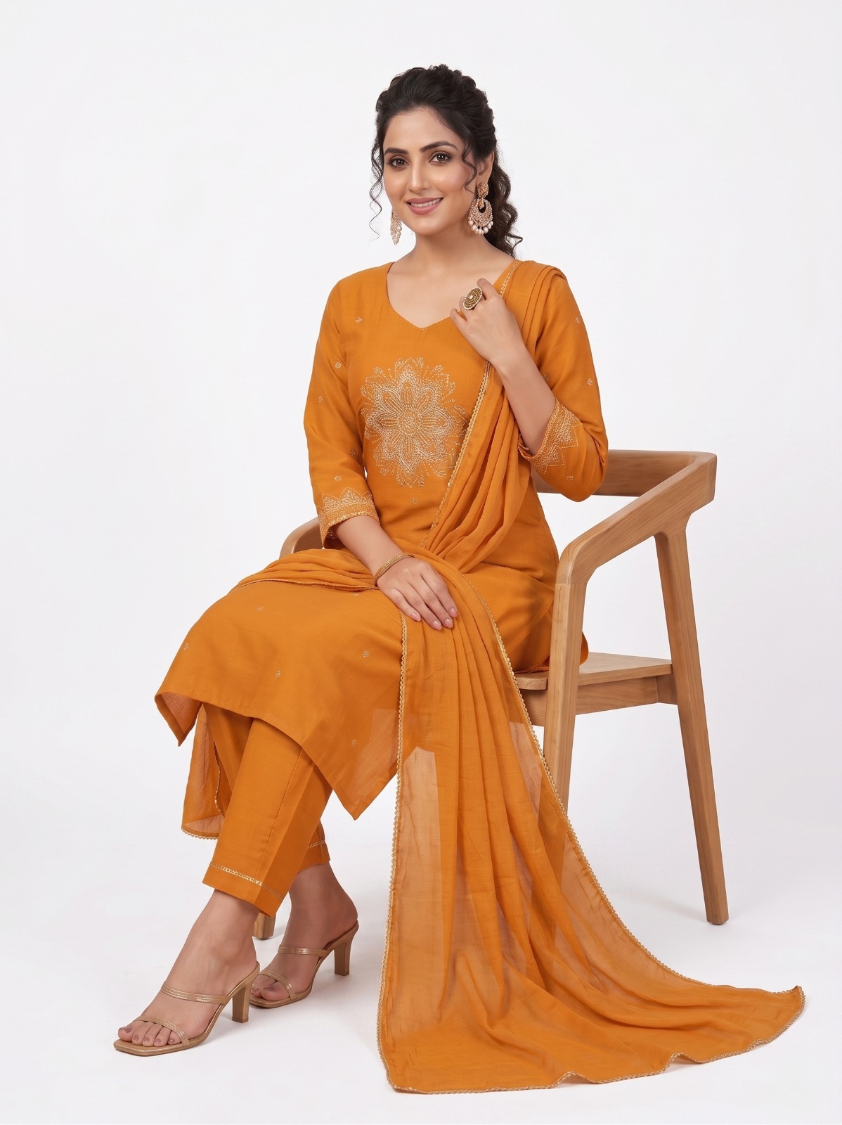 Rust Radiance Silk Set - Image 6
