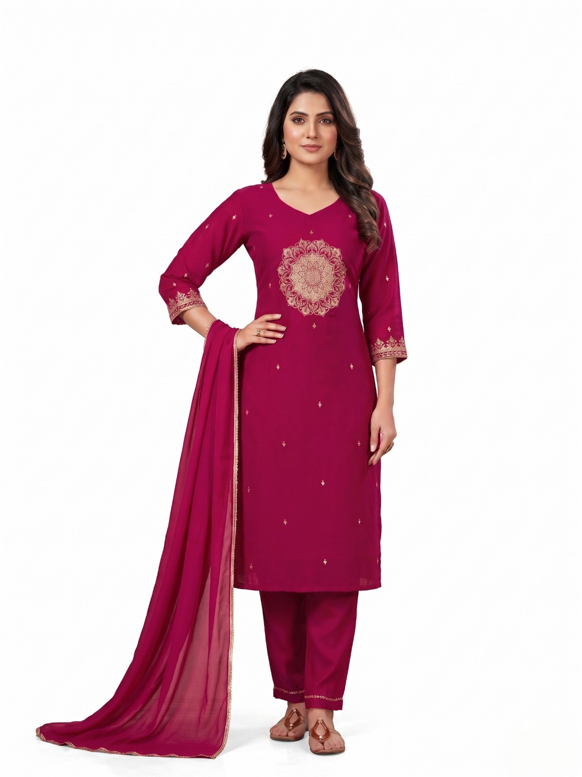 Rust Radiance Silk Set