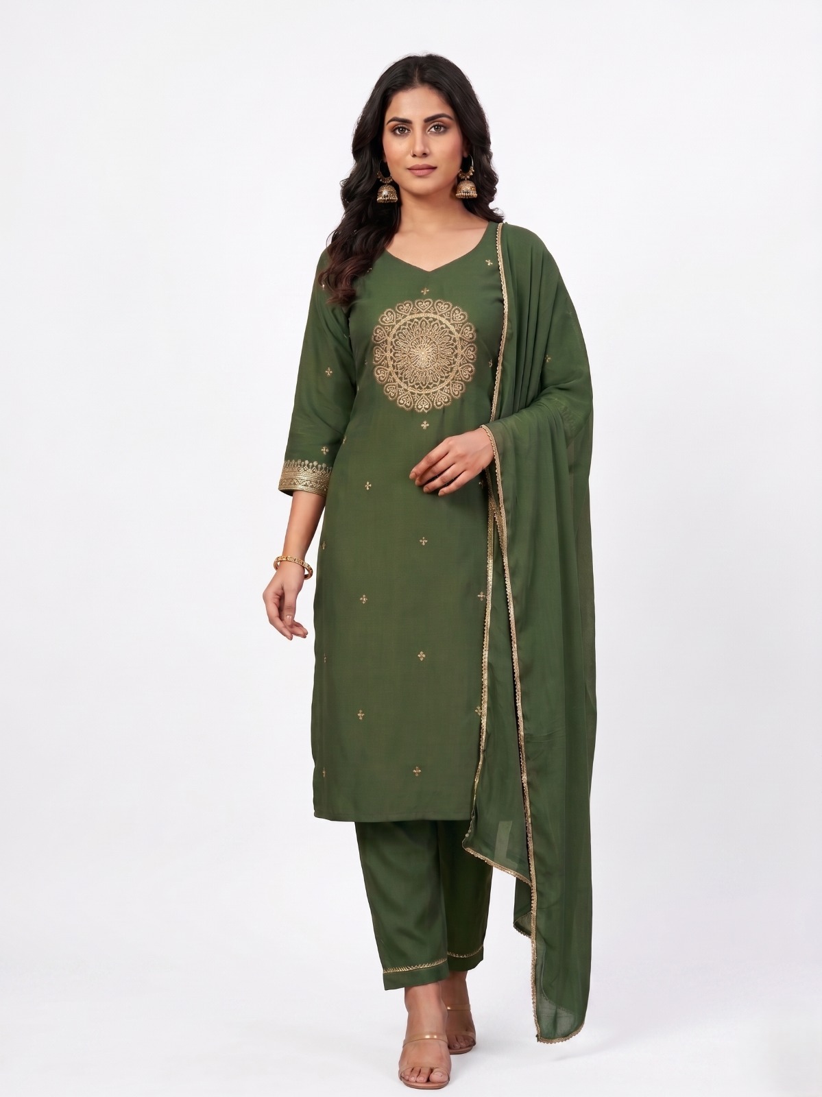 Rust Radiance Silk Set - Image 2