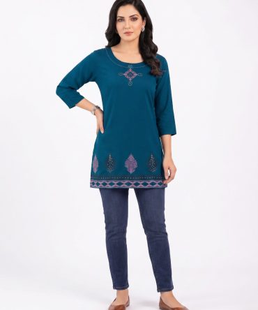 Styling Short Kurti Blue