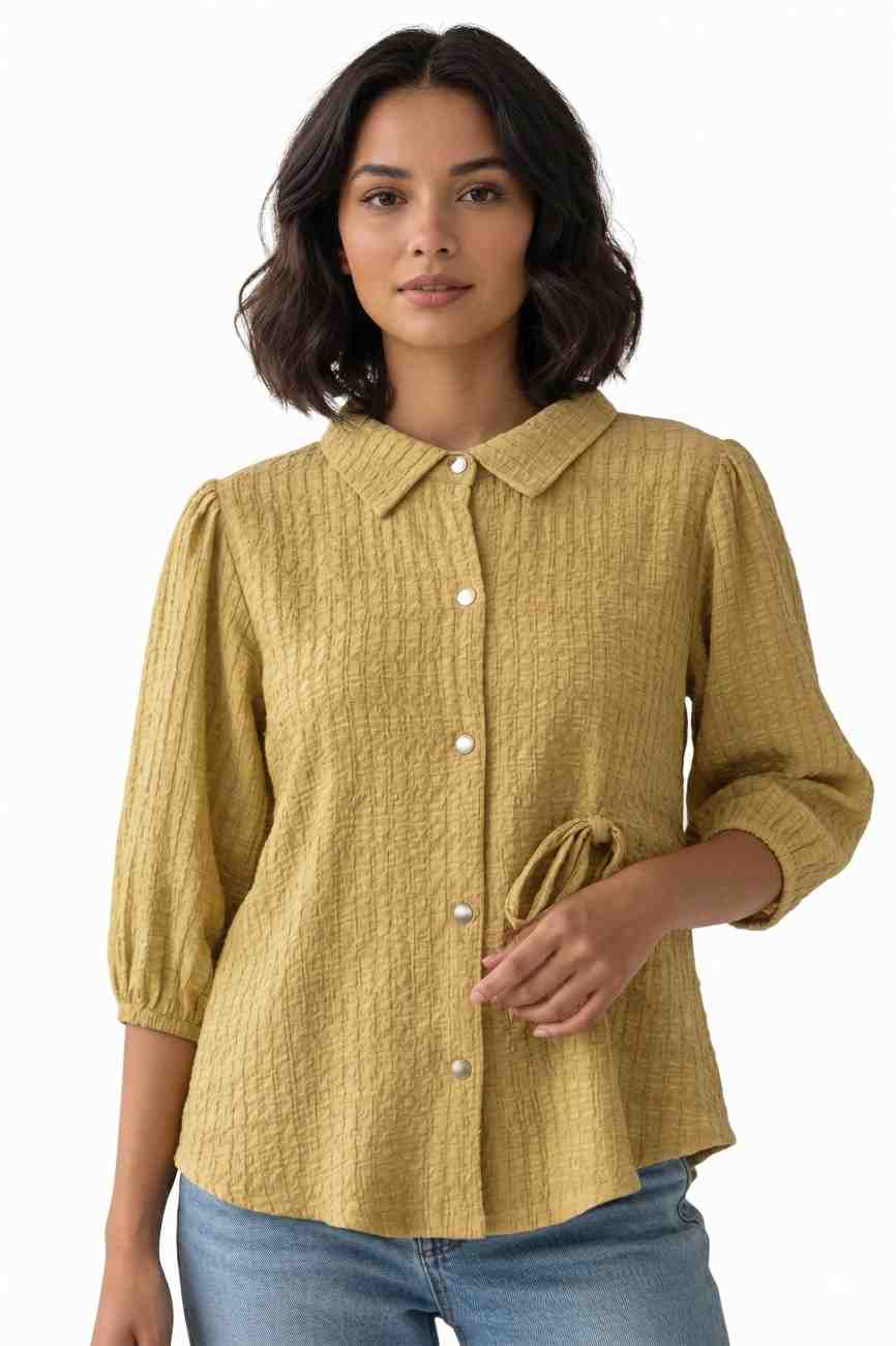 Mustard Yellow Tunic Top - Image 2