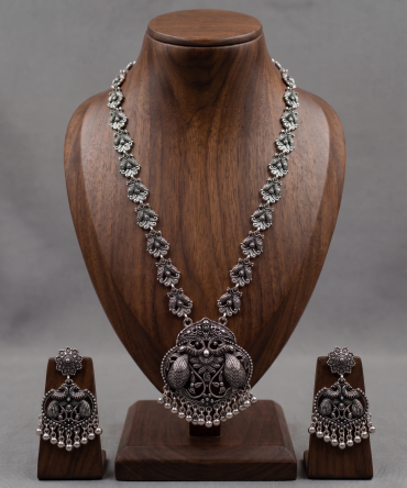 Oxidised Silver Long Set