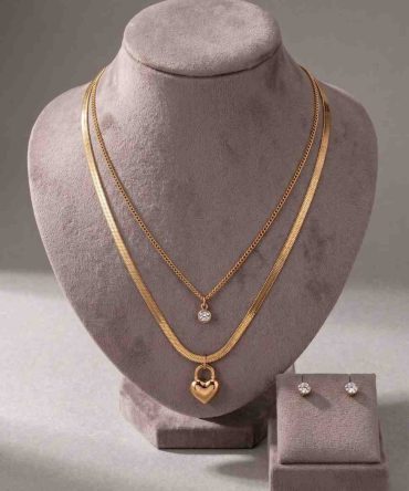 Imperial Heart Duo-Necklace set