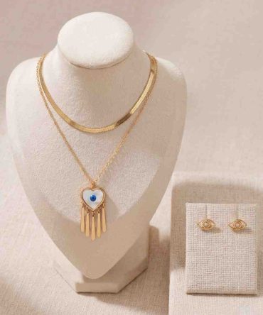 The Guardian Heart necklace set