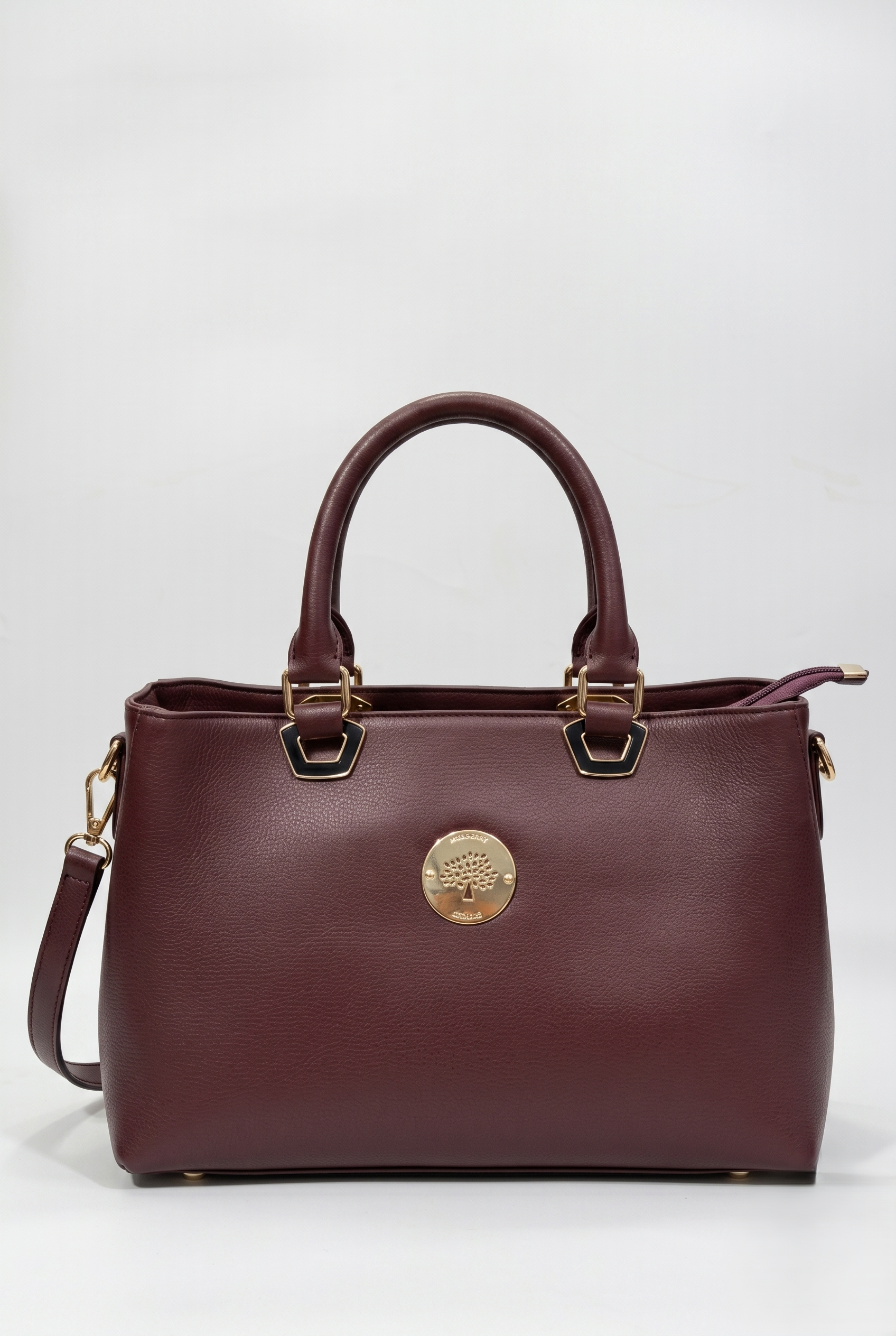 Mulberry Navy Blue Top-Handle Handbag - Image 4