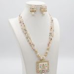 Elegant Multi-Strand Pearl Long Necklace