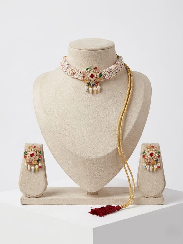 Multi-color Kundan Choker
