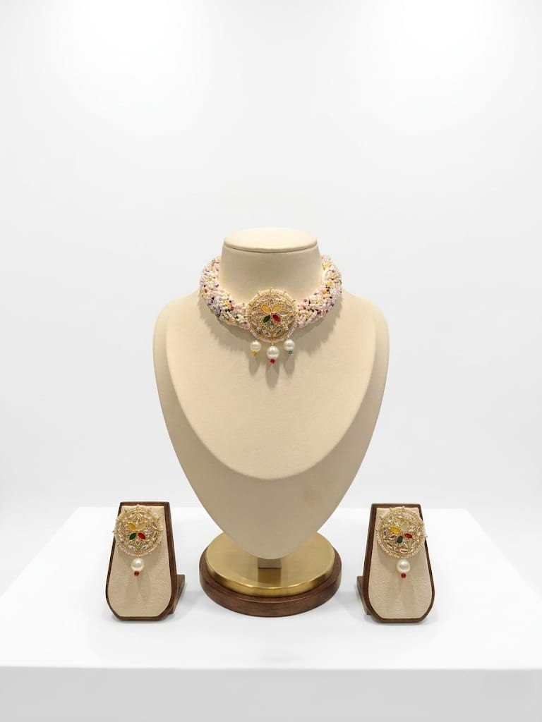 Multi-Color Pearl Choker