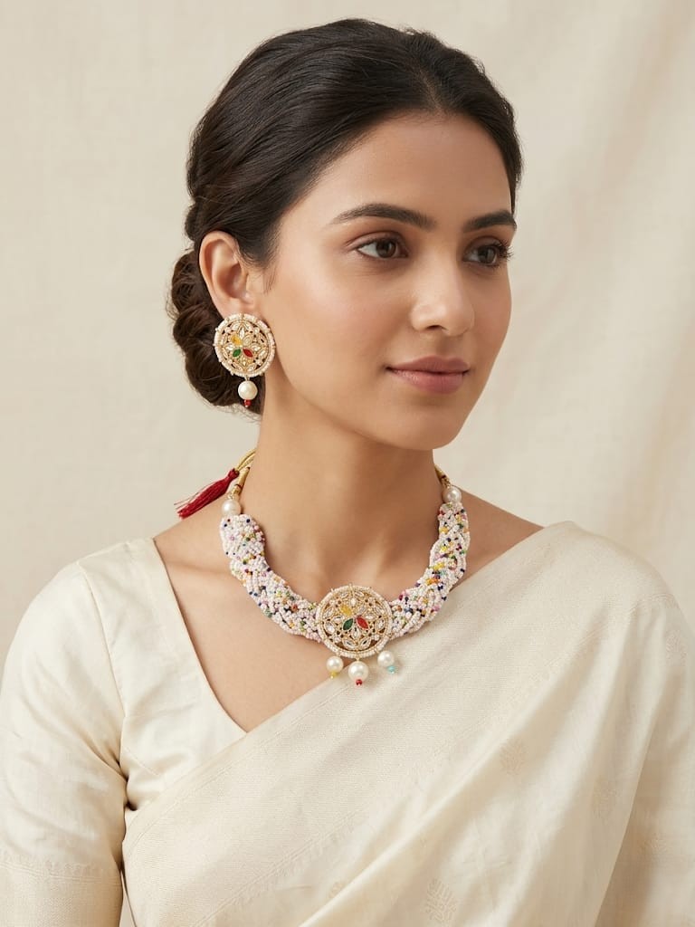 Multi-Color Pearl Choker - Image 2
