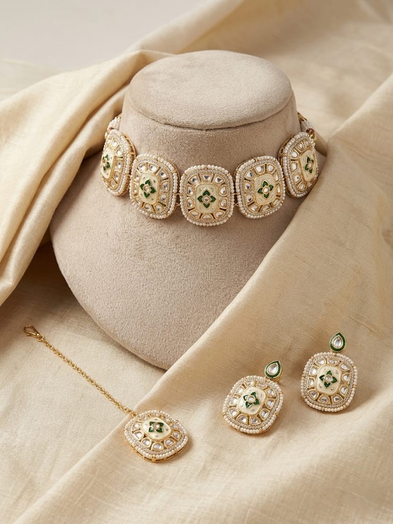 Meenakari & Kundan Choker - Image 3
