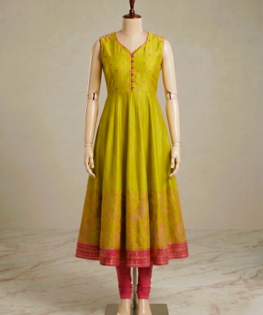 Lime Twist Kurti