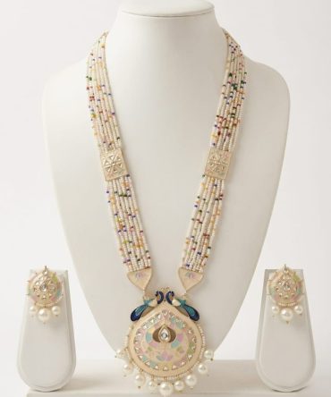 Meenakari Peacock Pendant Rani Haar