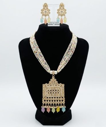 Kundan Long Pendant Rani Haar