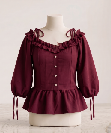 Korean Empire Ruffle Top