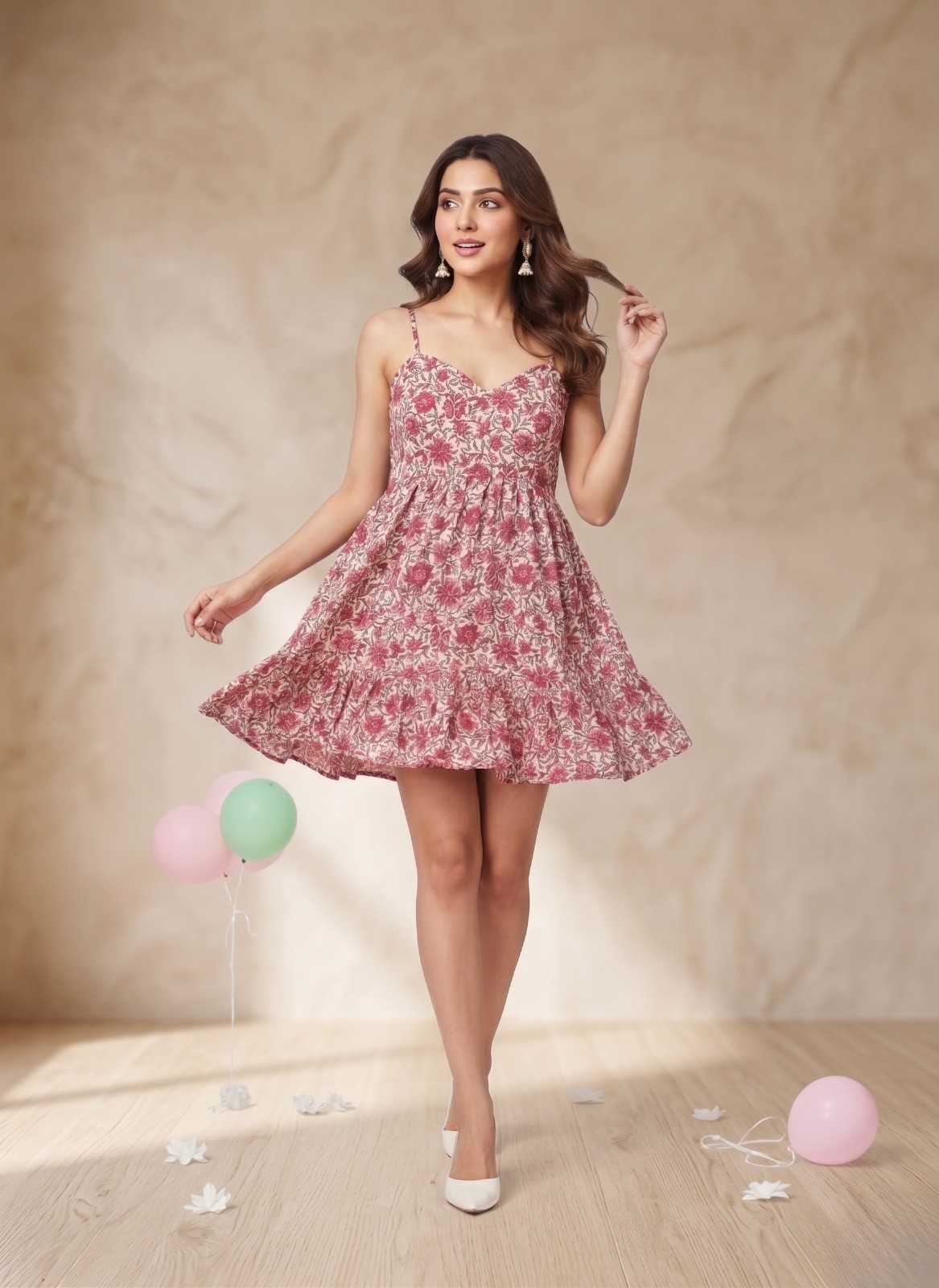 Floral Print Cami Dress - Image 4
