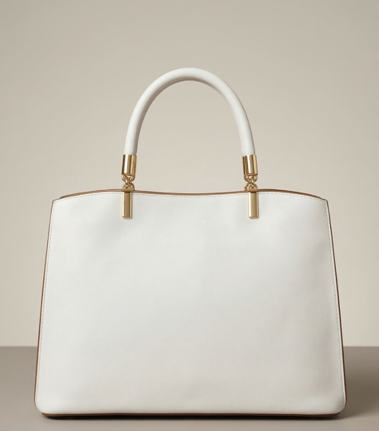 Charming Dual-Tone Classic Tote Bag - Image 3