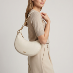 Chic Half-Moon Leather Shoulder Bag