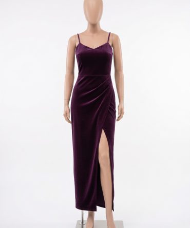 Spaghetti Stap Wrap Dress