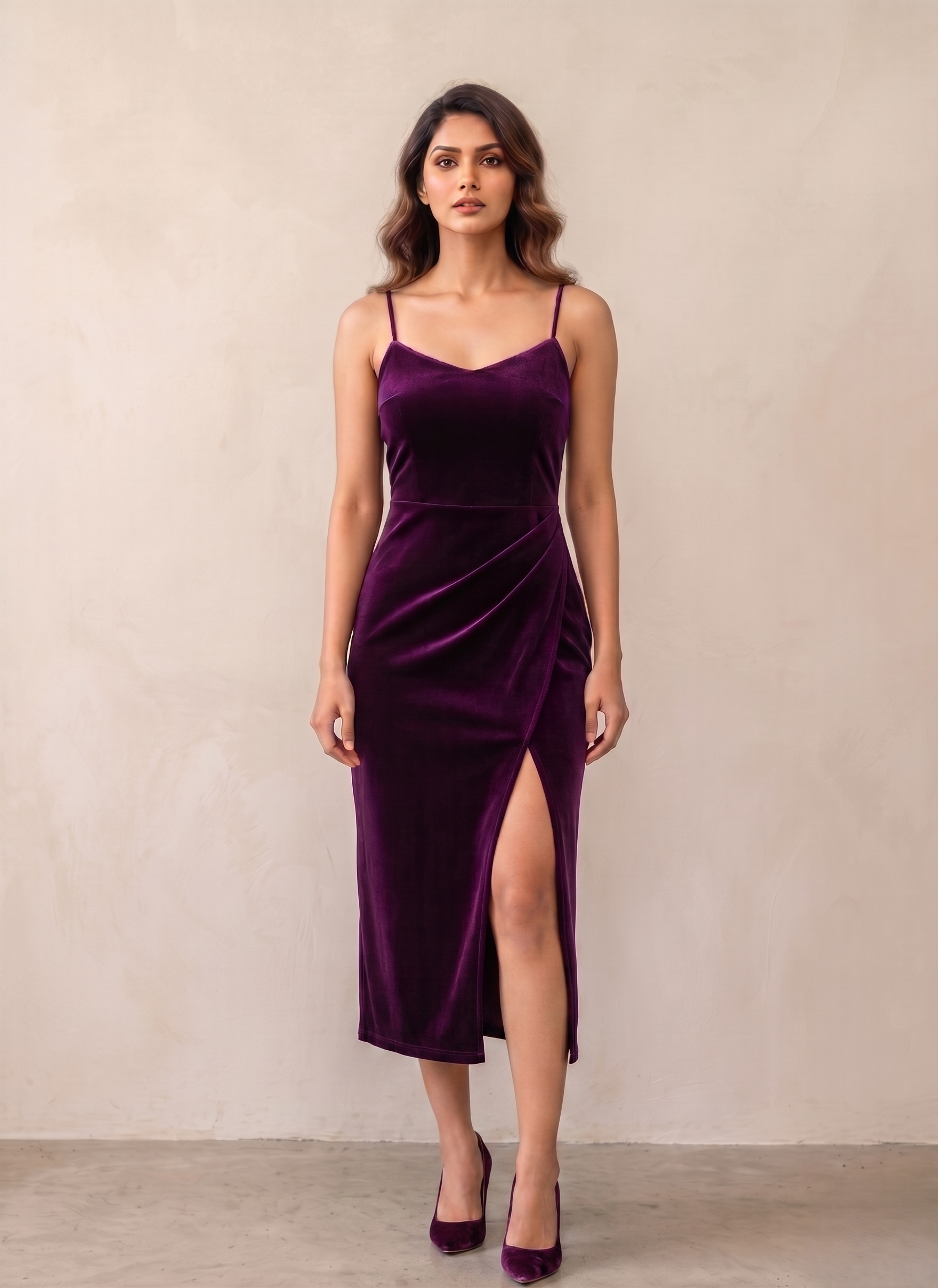 Spaghetti Stap Wrap Dress - Image 4