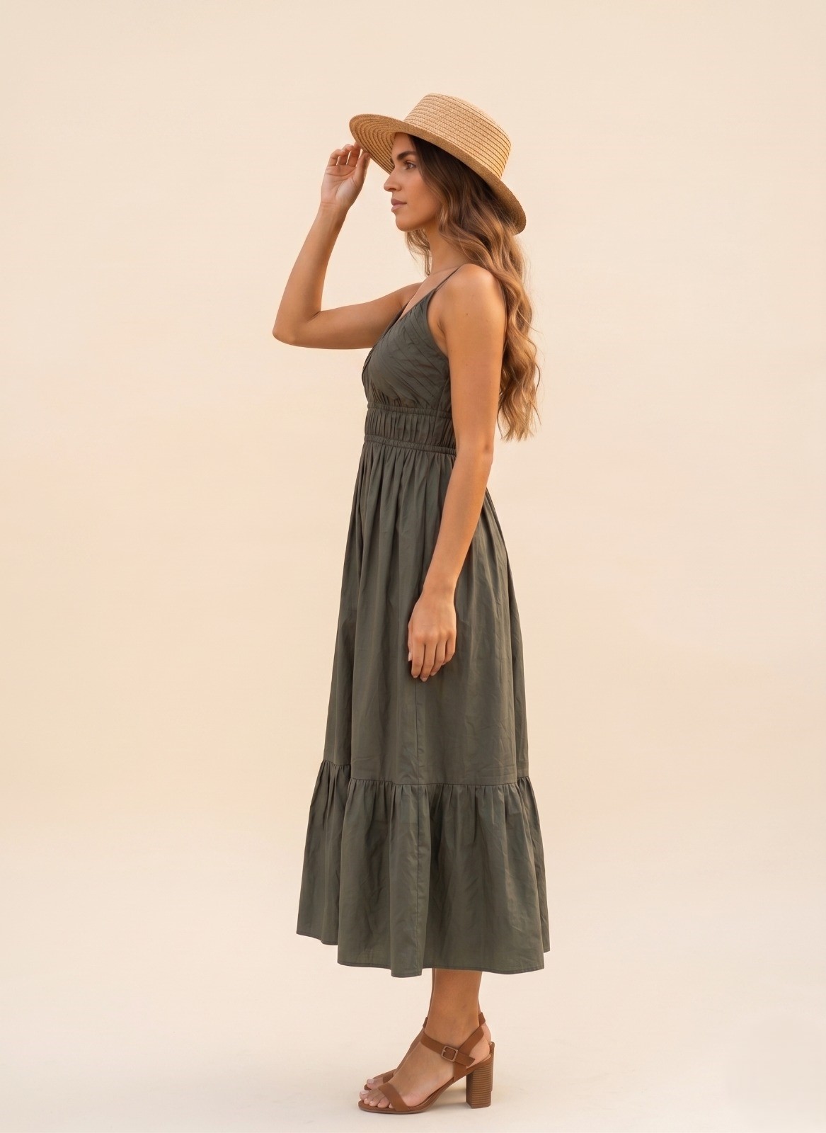 Sleevless Tiered Cami Dress - Image 2