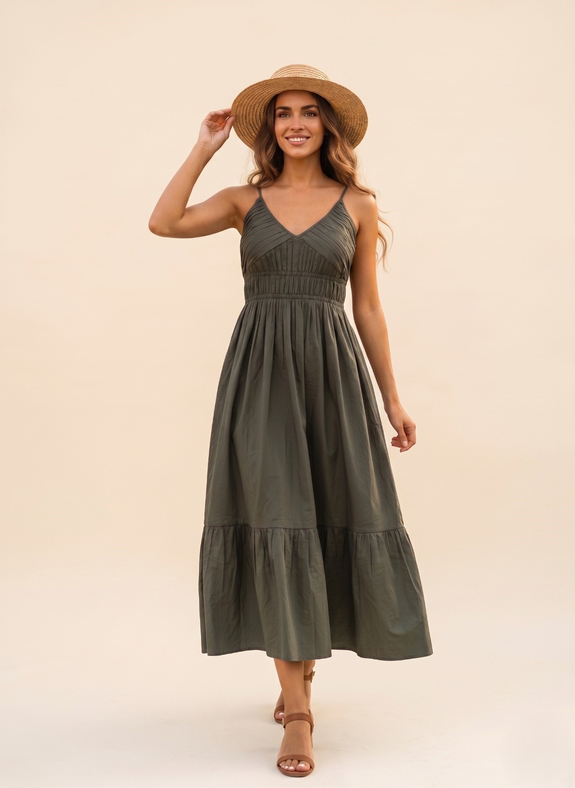 Sleevless Tiered Cami Dress - Image 3