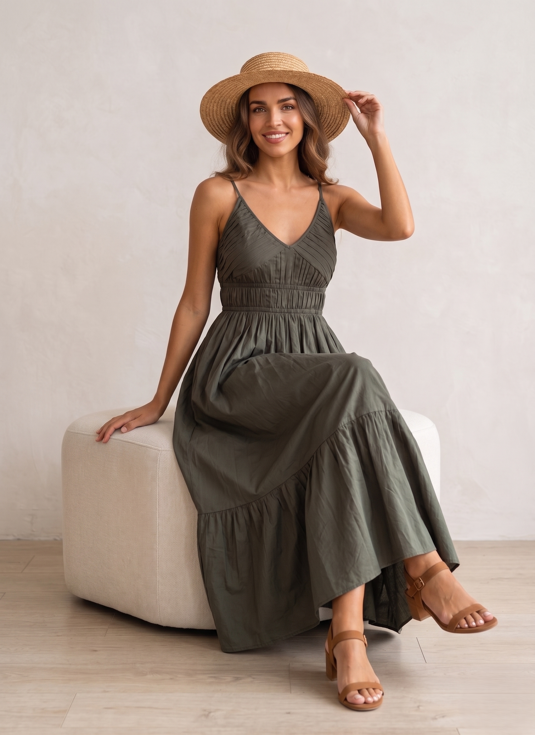 Sleevless Tiered Cami Dress - Image 4