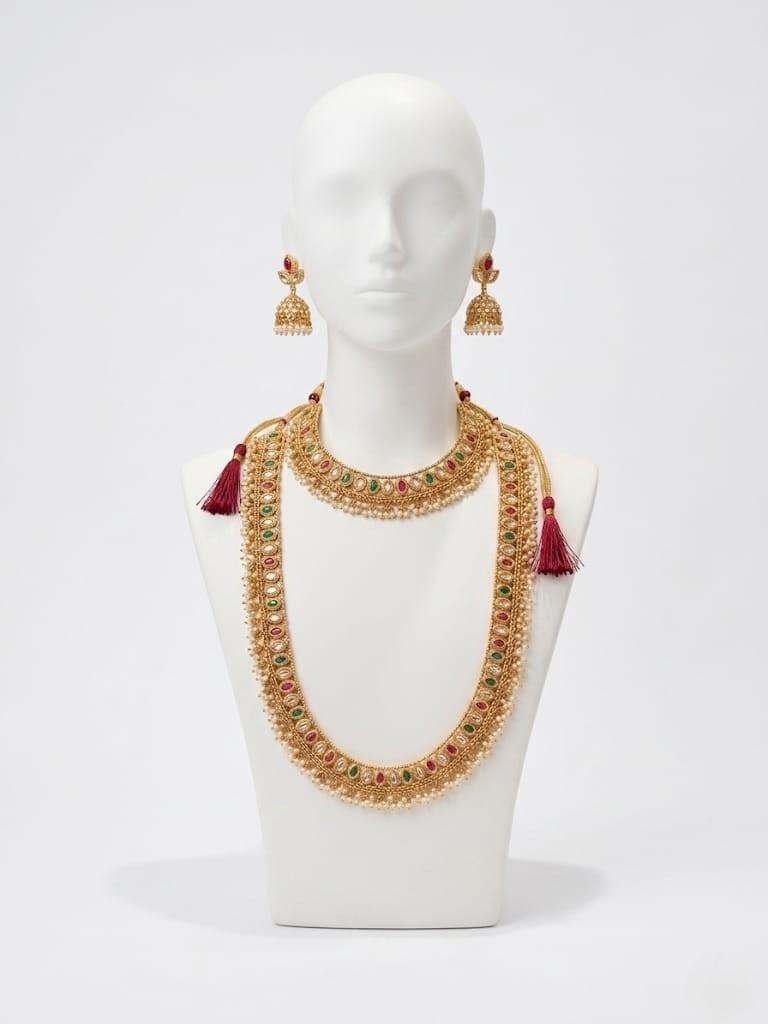 Kundan & Meenakari Traditional Necklace Set