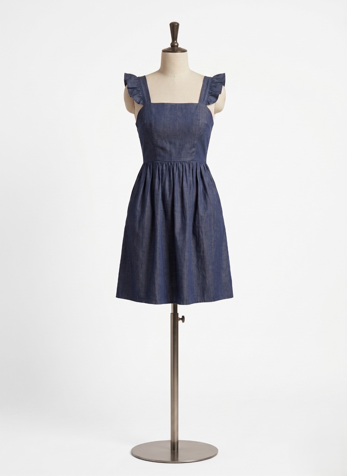 Reffle Shoulder Mini-dress